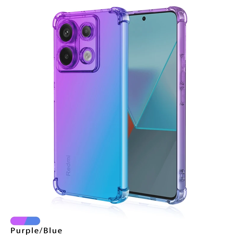 Shockproof Gradient TPU Protective Phone Case Cover
