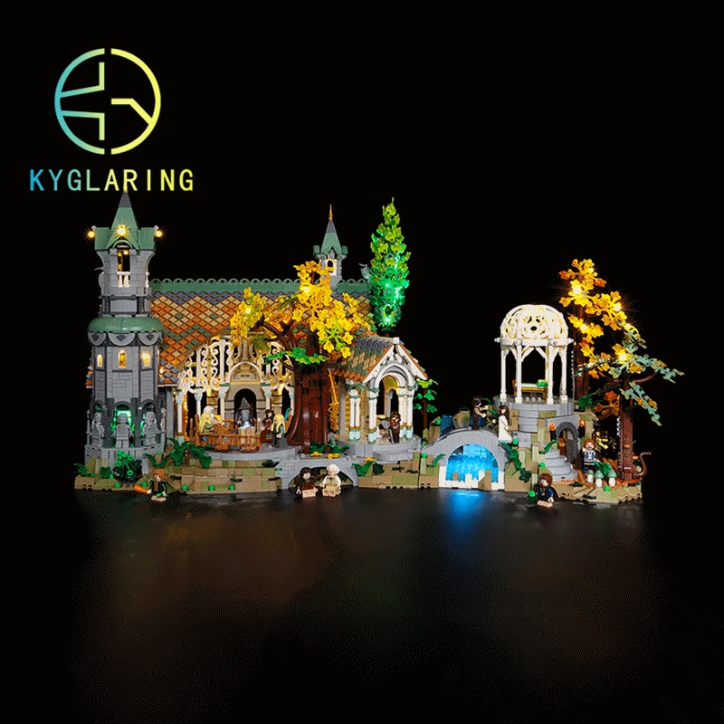 Kit Luci A Led Kyglaring Per Rivendell 10316 Modello Di Blocco Castello Del Signore Degli Anelli (Non Inclusi Blocchi Di Costruzione)