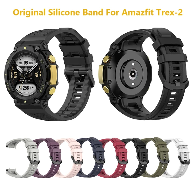 Official Design Silicone Strap For Huami Amazfit T-Rex 2 Smart Watch Band  Replace Belts For Xiaomi Amazfit TRex T Rex 2 Correa - AliExpress