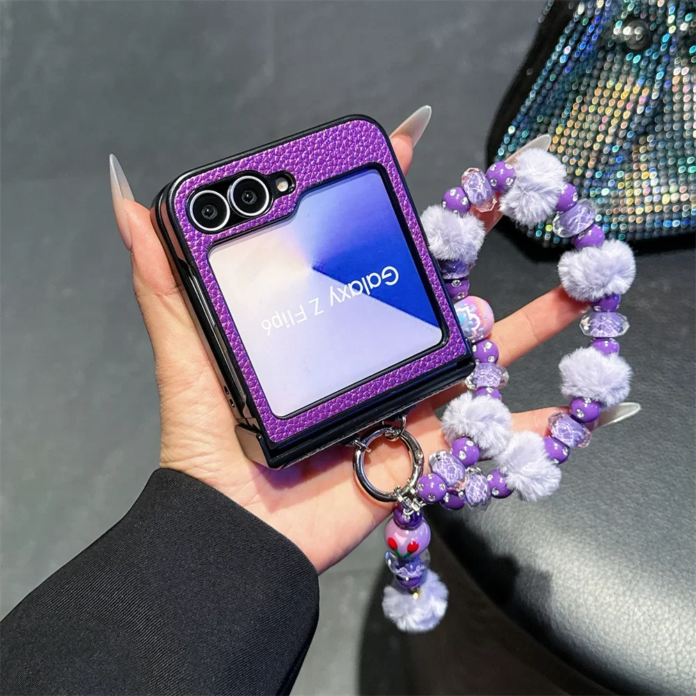 Wrist Strap Hinge Protective Hard Shell Phone Case