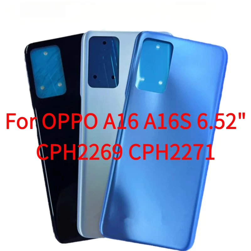 

Запасные части для корпуса OPPO A16 A16S 6,52 "CPH2269 CPH2271, задняя крышка аккумулятора, пластиковый ремонт, замена двери телефона, Задняя деталь
