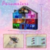BuildMOC House Building Block Set Mystery Lodge Pink Palace Model Toys Christmas Valentine's Day Gift (1426 PCS)