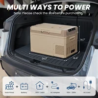 Холодильник 12 В, 35/45 л, портативная морозильная камера, электрический охладитель для транспортных средств, автомобильный холодильник, портативный холодильник 12 В для автомобиля, кемпинга — изображение 6