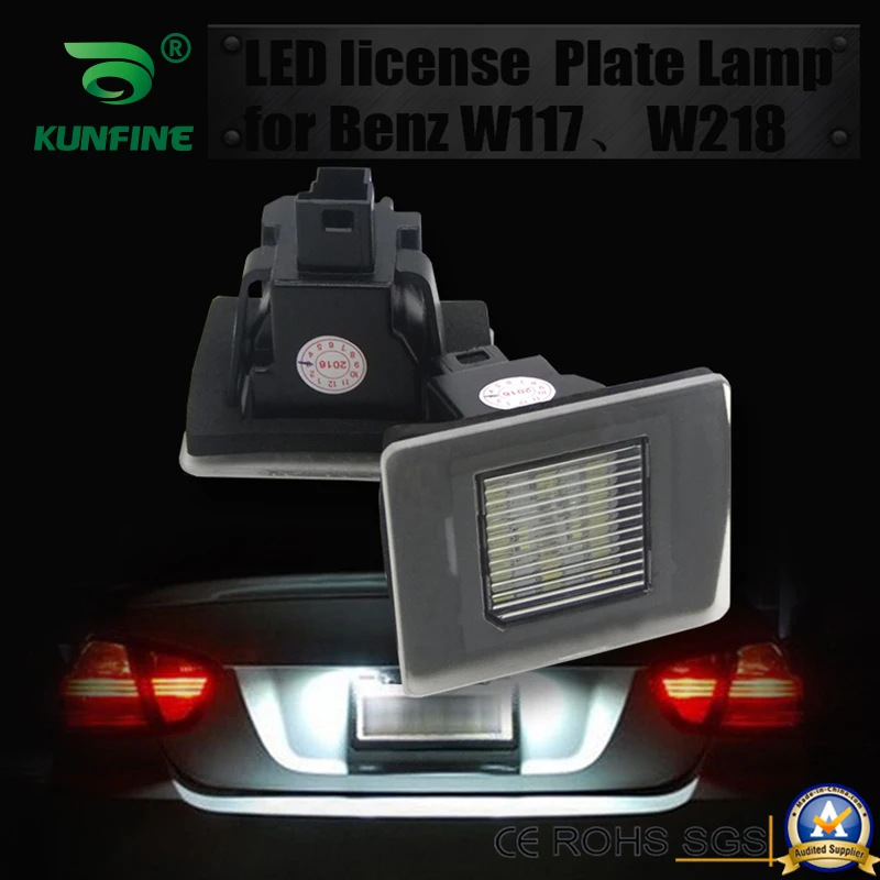 

2 шт., подсветка для номерного знака Benz W117 W218