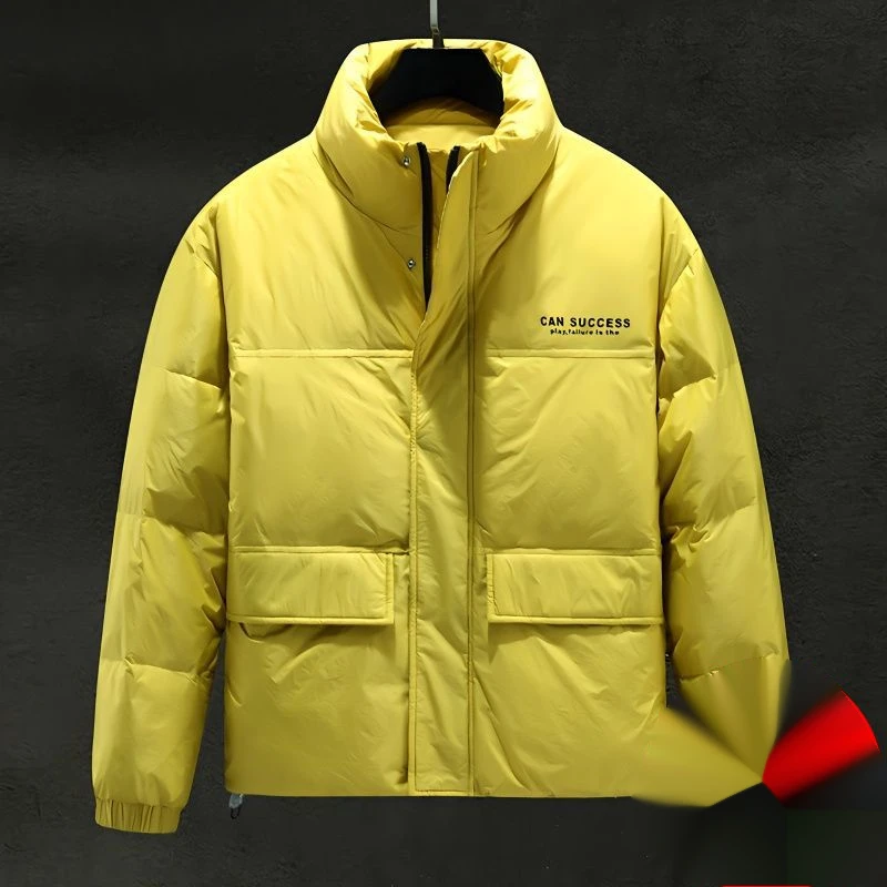 Men's Down Jacket Warm Winter Puffer Coat For Men Stand Collar_voghion.com