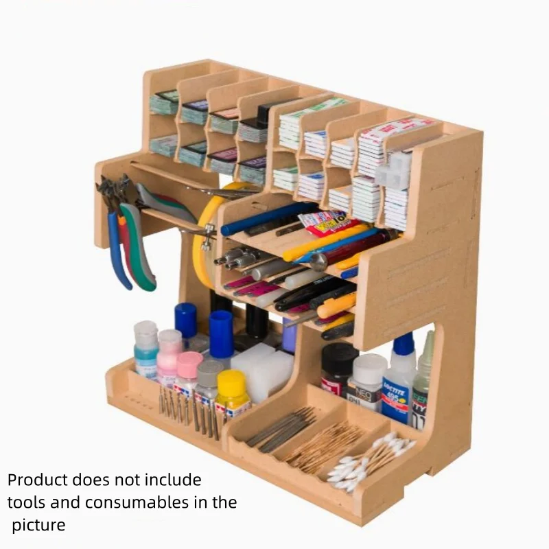 DIY model tool rack K1 model tool storage rack storage box wooden box hobby production