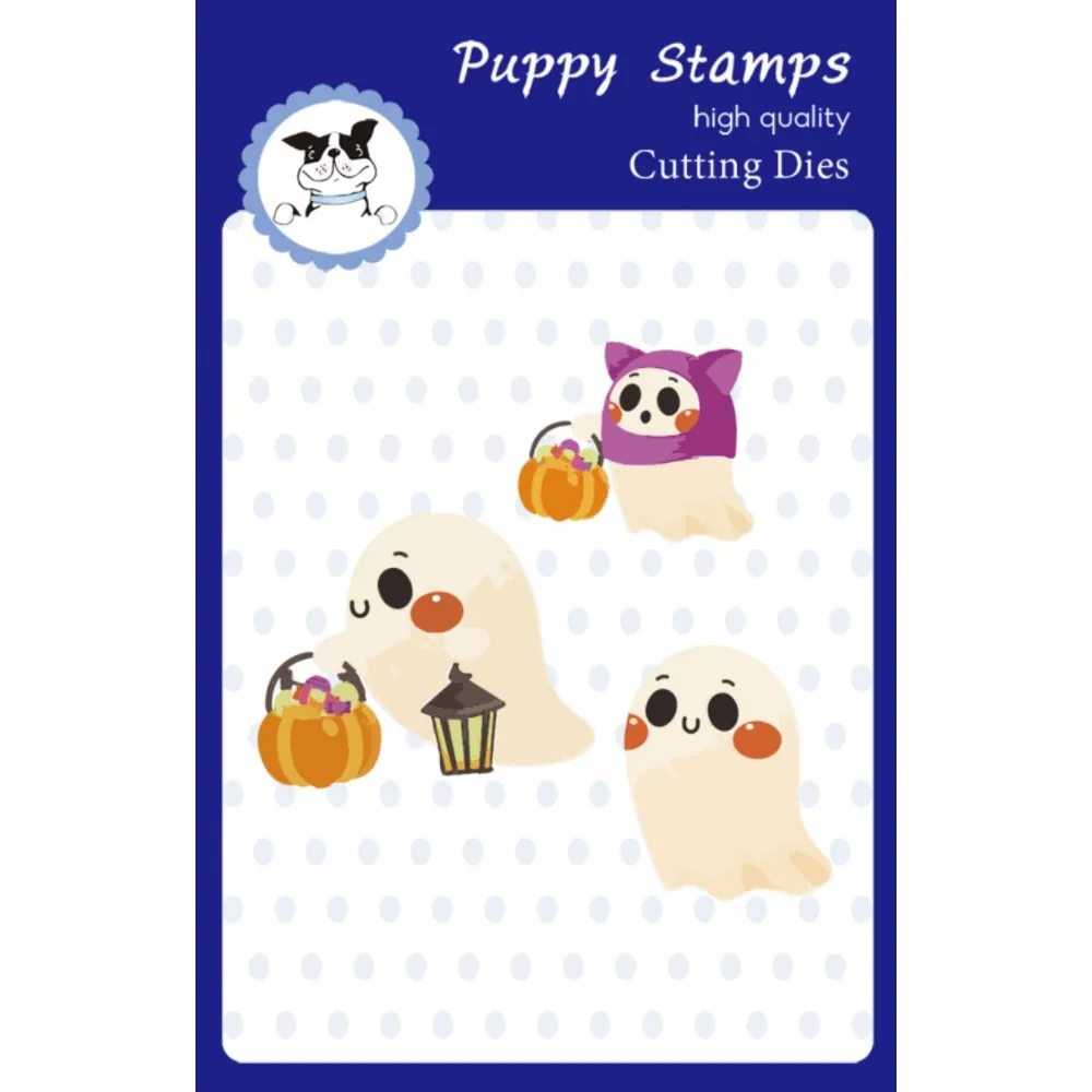 

PUPPY STAMP Halloween Spooky New Metal Cutting Dies Scrapbooking Photo Album Decorative Embossing DIY Handmade Paper Cards Craft