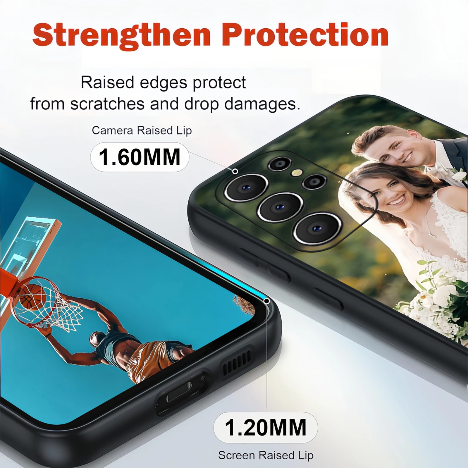 Customized Straight Edge Phone Case with Modern Design