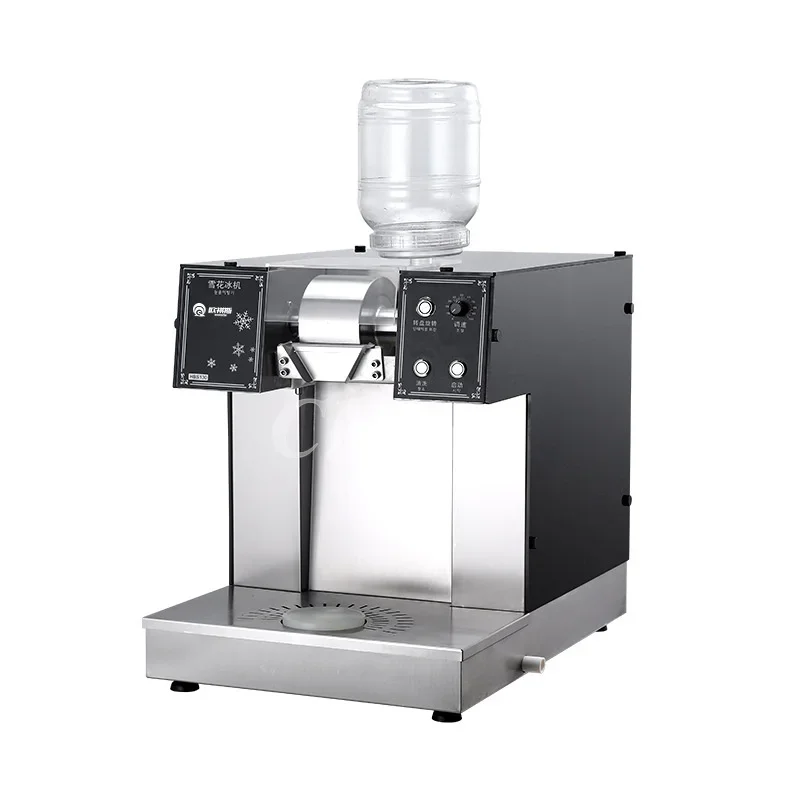 Commercial Snowflake Ice Machine 240kg/24h Automatic Small Korean Bingsu Machine Water-Cooling Ice Crusher Shaver Snow Maker