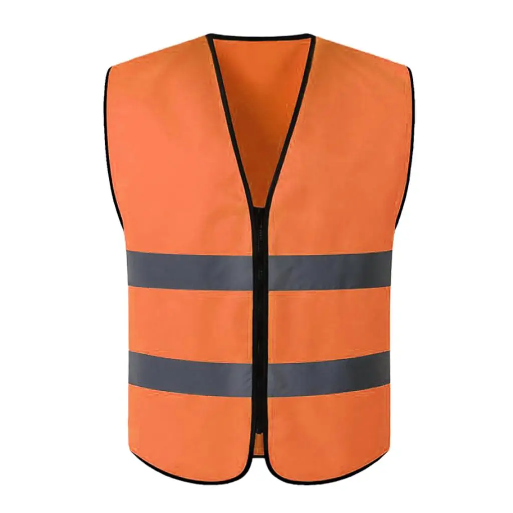 Hi Viz Executive Waistcoat Zip Up High Visibility Vest Reflective XL