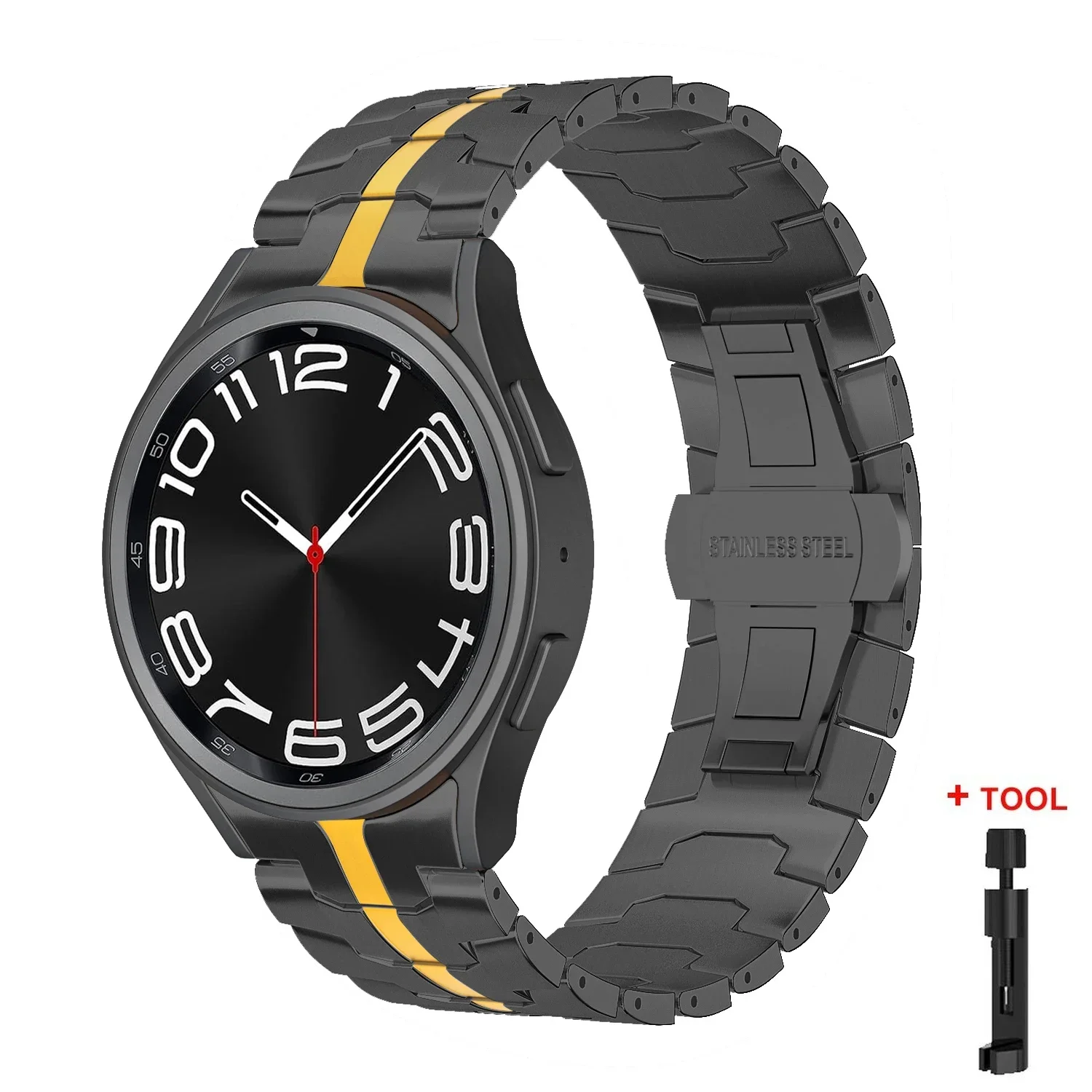 Premium Stainless Steel Metal Strap for Galaxy Watch - No Gaps Design