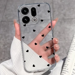 Cute Panda Rabbit Pattern Transparent TPU Dustproof Phone Case for Oppo Find X9 Pro (U771)