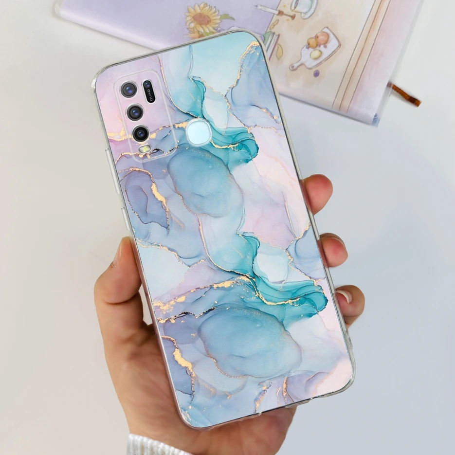 Fashionable Painted Clear Silicone Soft TPU Phone Case Cover