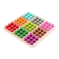 Wooden Sudoku Puzzles Board  Teaser Educational Mini for Activity 1