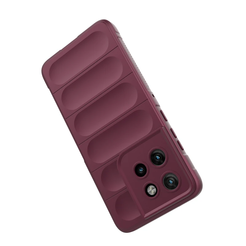 Flannel Skin Feel Plaid Soft Silicone Liquid Back Cover Case