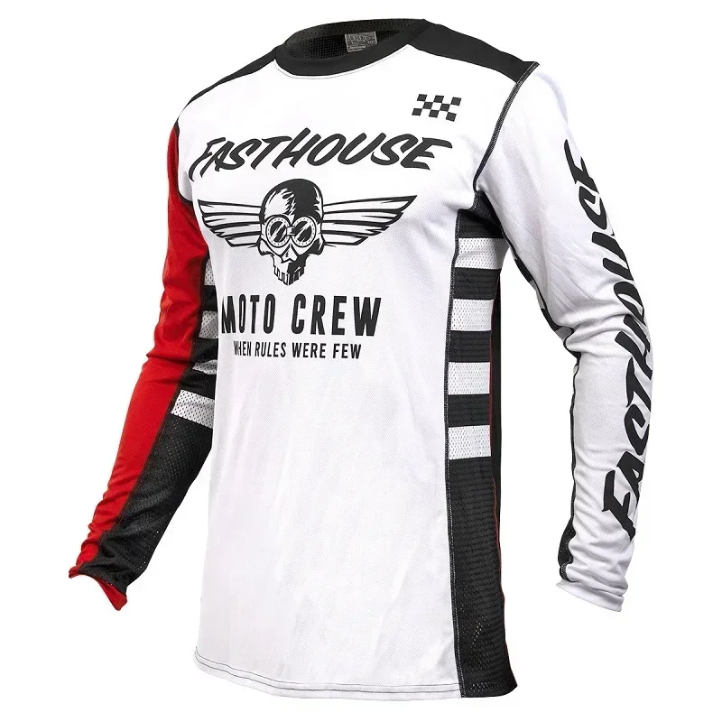 thumbnail image 1 of 2024 ropa de motocross Jersey de bicicleta de montaña verano antiencogimiento ciclismo cuesta abajo carreras bicicleta camiseta, 1 of 5