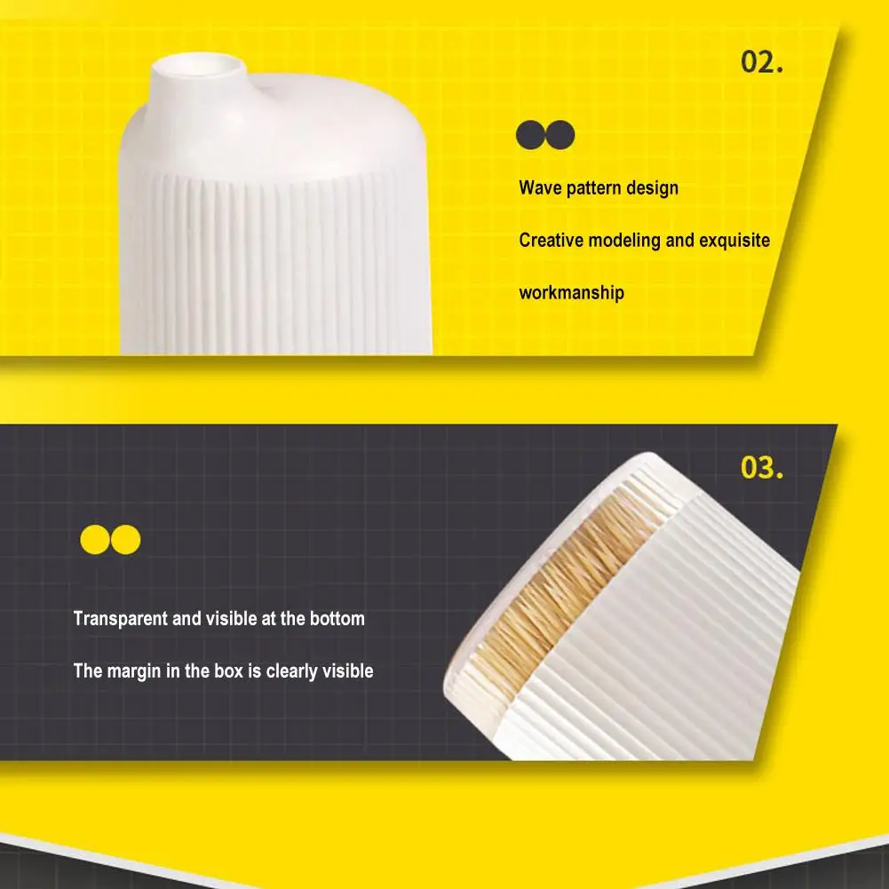 휴대용 거치대 포켓 이쑤시개, 디펜서 이쑤시개, 생활 이쑤시개, 편리한 홈 버킷, 300 개 보관 B N2O8