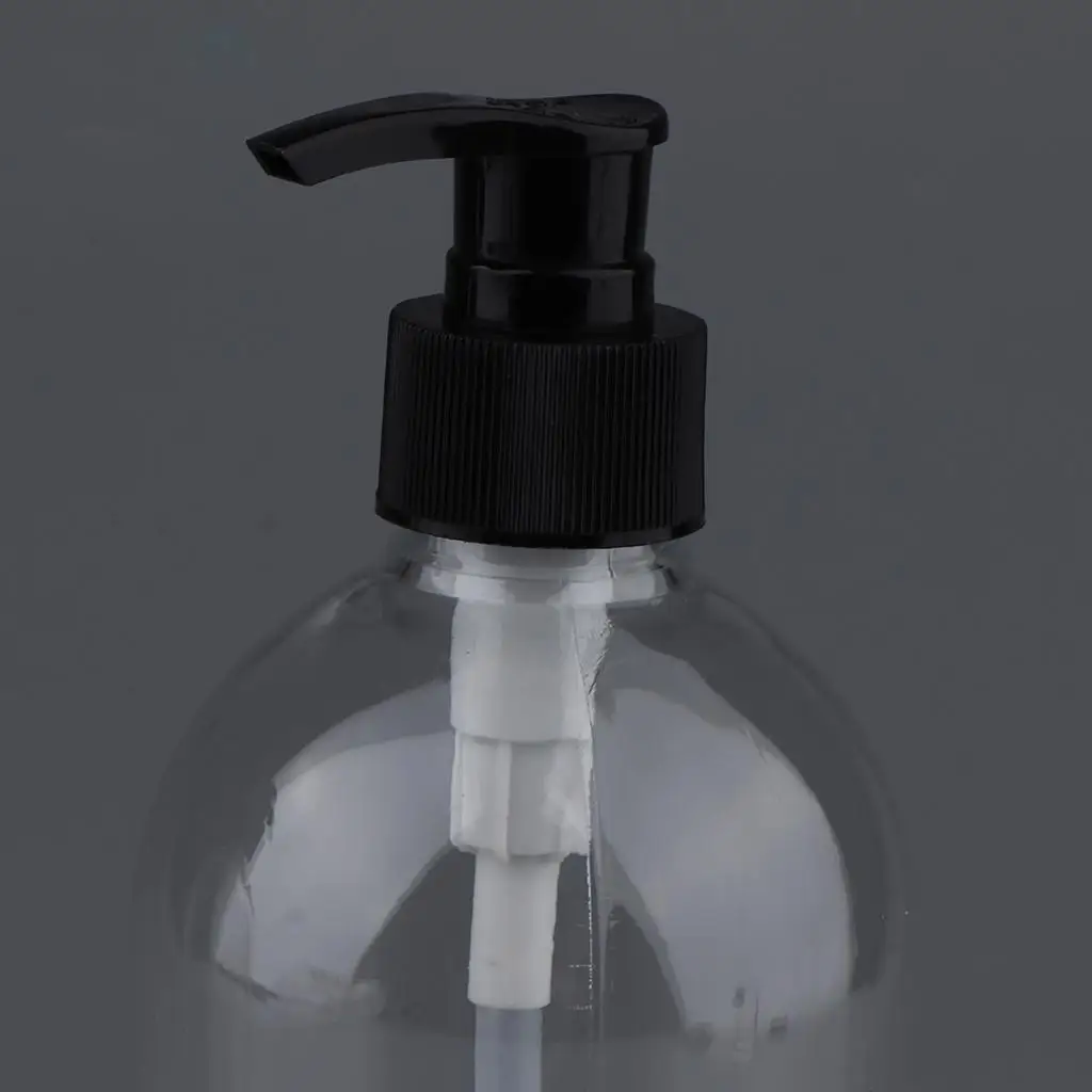 프리미엄 플라스틱 펌프 병 2개입 500ml 리필 가능 샴푸 디스펜서 (주방, 욕실, 미용실용)