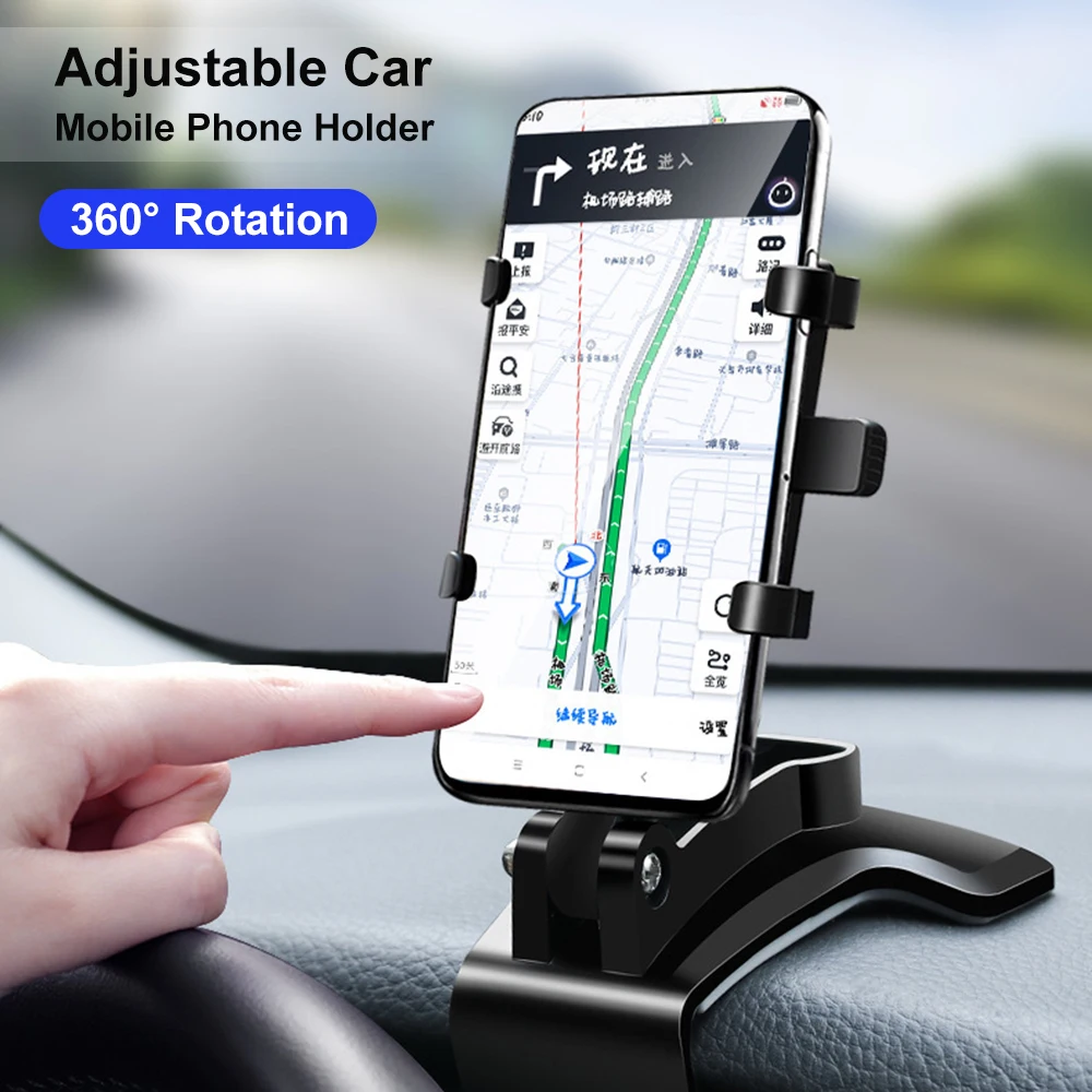 3 In 1 Rotatable Car Phone Holder Car Dash Board Phone Holder Stand Gps Navigation Bracket
