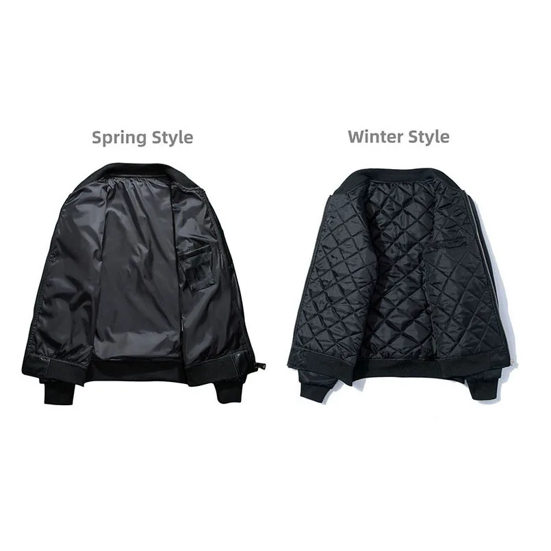Men Bomber Jacket men bomber jacket Dragon Tiger Embroidered Sukajan Padded Baseball Coat Japan Windrunner MA1 Spring Winter