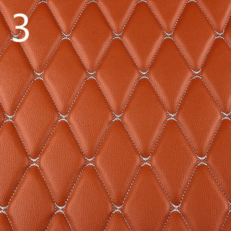 Luxurious Quilted Faux Leather Fabric for Interior Décor and Upholstery