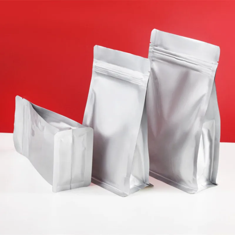 

50PCS 3D Small Thick Aluminum Foil Ziplock Bags Reclosable Snack Coffee Beans Dried Fruits Meat Spice Cereals Packaging Pouches