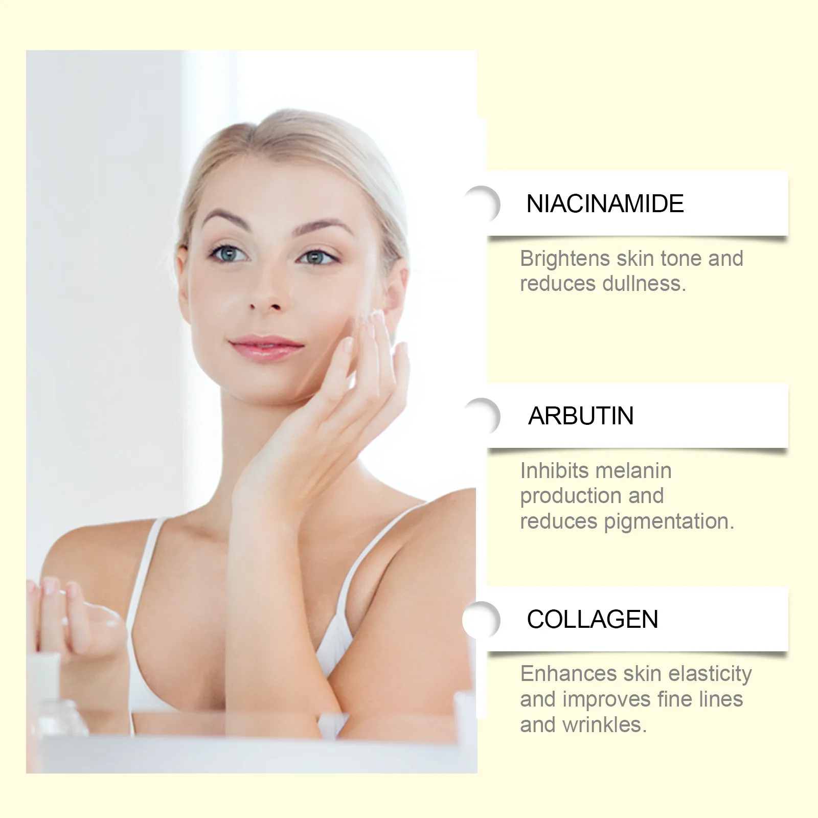 Niacinamide Face Serum Dark Spots Removal Brightening Rejuvenating Fade Melasma Hydrating Anti Wrinkle Vitamin B3 Essence 4