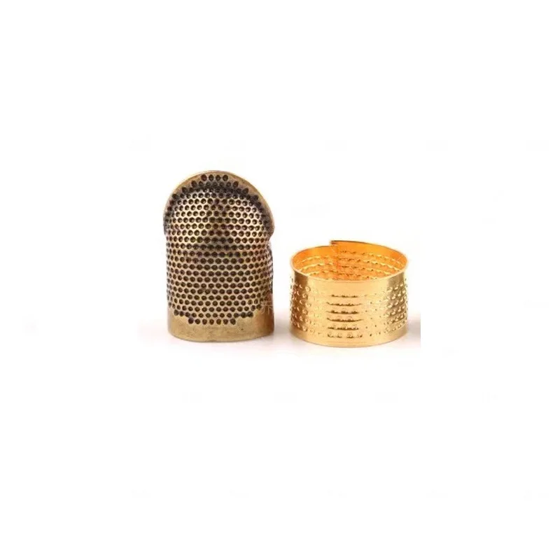 Sewing Thimble Finger Protector Retro Handwork Sewing Thimble Embroidery  Needlework Metal Brass Sewing Thimble Sewing Tools Accessories 