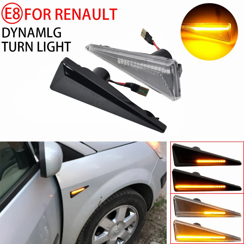 2 X Indicatori Di Direzione LED Dinamici Per Renault (Avantime, Espace, Megane, Scenic, Vel Satis) – Colore Ambra - 4