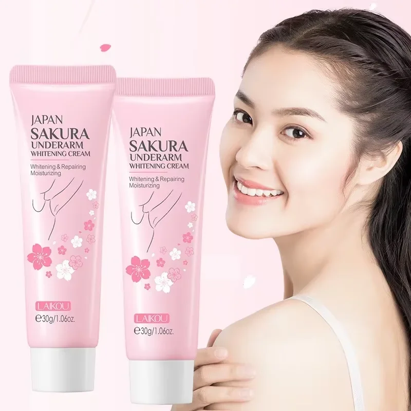 Laikou Sakura Brightening Underarm and Body Cream - Korean Skincare