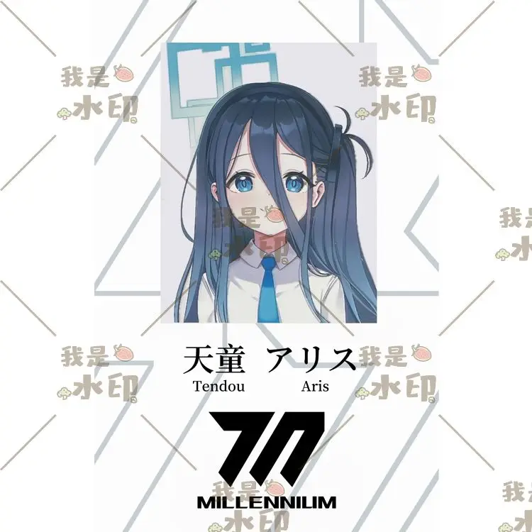 タレントカード noa 6PCS Blue Archive Anime Card Student ID Tenndou Arisu Ushio