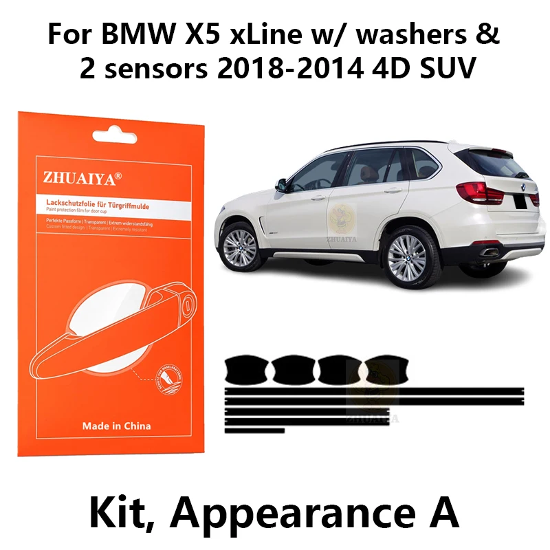 

Защитная пленка для красок дверной ручки, защитная пленка из ТПУ для BMW X5 xLine с шайбами и 2 4 6 датчиками 2018-2014 4D SUV