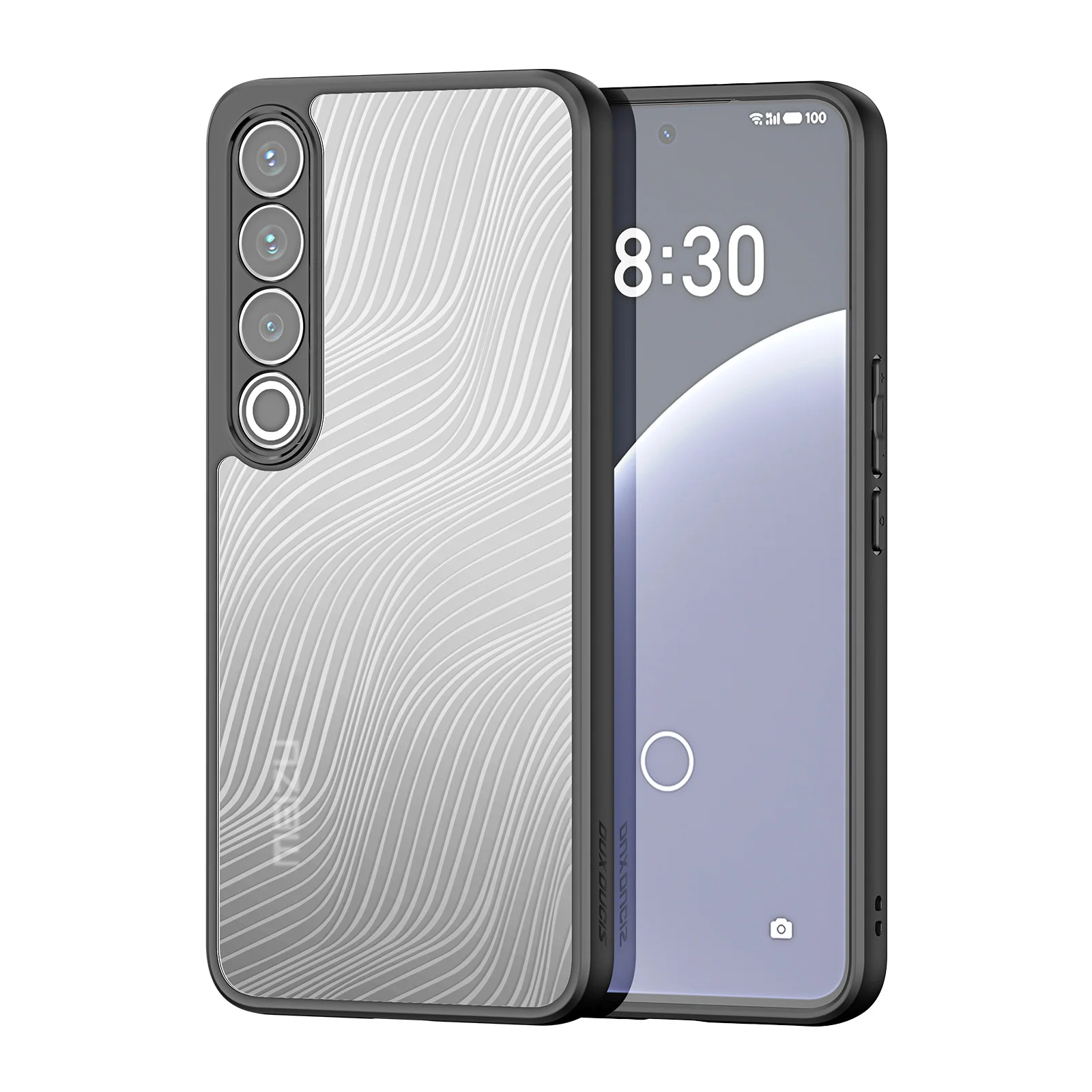 

For Meizu 20 Pro Phone Case TPU+PC Fall Prevention Dull Polish Clear Back Cover Will Not Turn Yellow