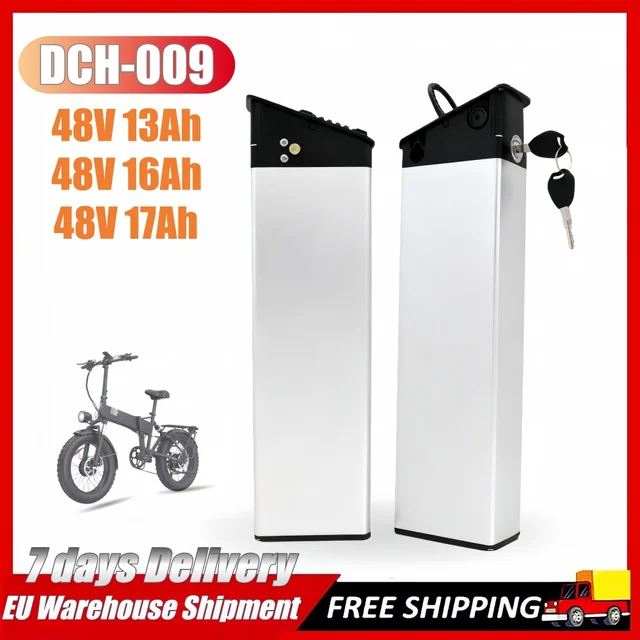 Batteries de remplacement 48V 17Ah 16Ah 13Ah pour vélo pliant Ridstar Winter H20 pour batterie de remplacement de vélo MATE X DCH-009 1