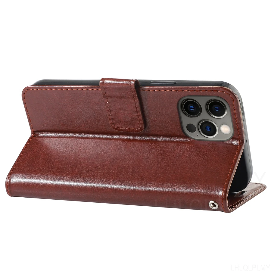 Luxury Leather Flip Wallet Phone Case Cover