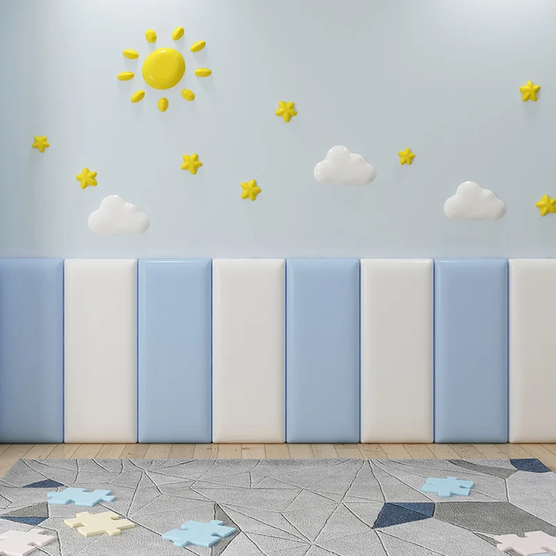 Bed Headboard Sticker Bed Headboards 3D Wall Sticker Self-adhesive Head Board Wall Panels Cabecero Cama 135 Bed Head Tete De Lit Cabezal De Cama