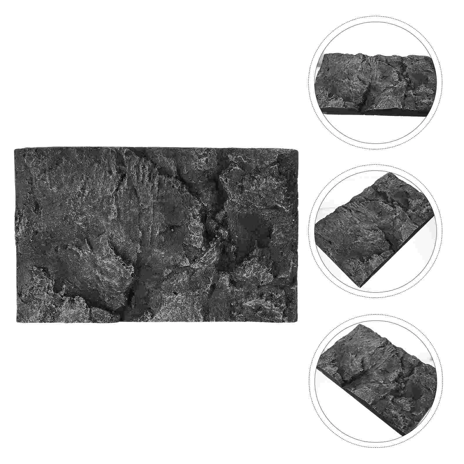 

Lifelike 3D Reptile Tank Background Board Crawler Box Background Plate Tank Decorative Plate Turtle Tank Background Decoration