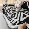 Boho Jacquard Chenille Sofa Towel with Tassels Double-side, for Living Room Camping Picnic Large Blanket Leisure Relax Beach 4