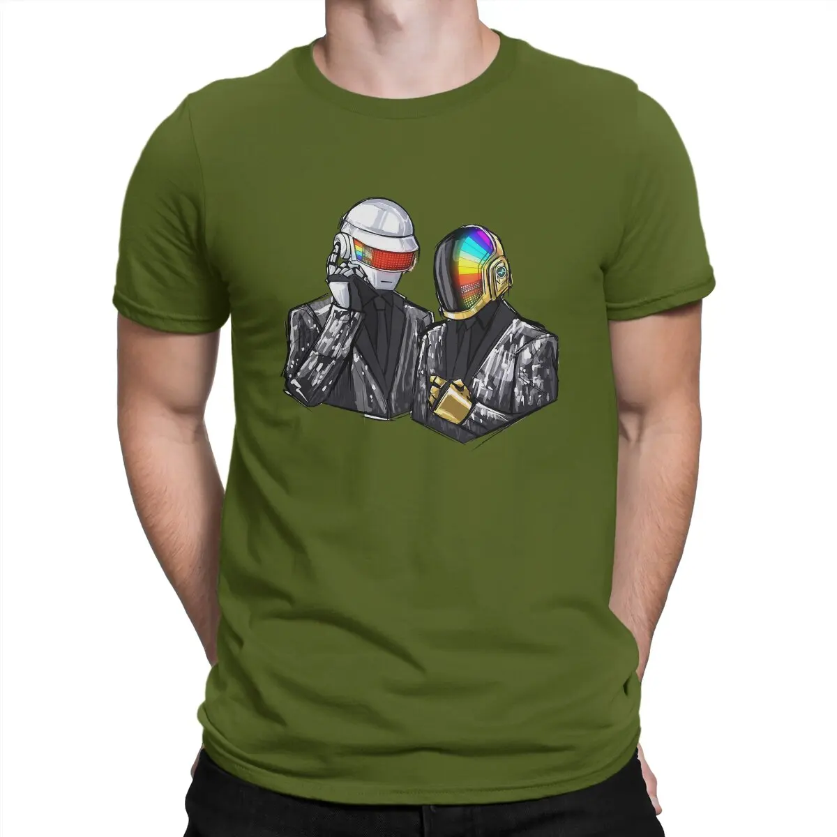 thumbnail image 1 of Camiseta de banda de producción electrónica para hombre, camiseta Au Revoir Helmet Individuality, sudaderas, nueva tendencia, 1 of 7