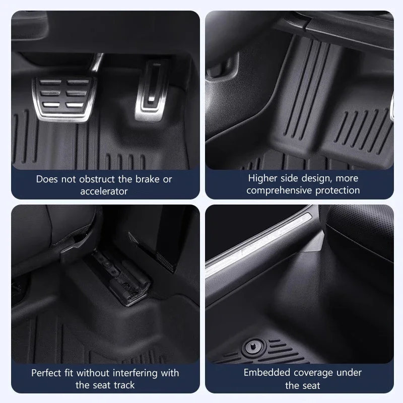 Tappetini per Auto BYD ATTO 2 Yuan UP 2024-2025, Impermeabili e Antiscivolo in TPE per Tutte le Stagioni, Rivestimento per Bagagliaio, Accessori Interni Auto - Image 4