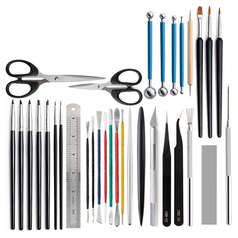 

Art Supplies Polymer Clay Tools Clay Sculpting Kit Sculpt Smoothing Wax Carving Pottery Ceramic Shapers Modeling Carved