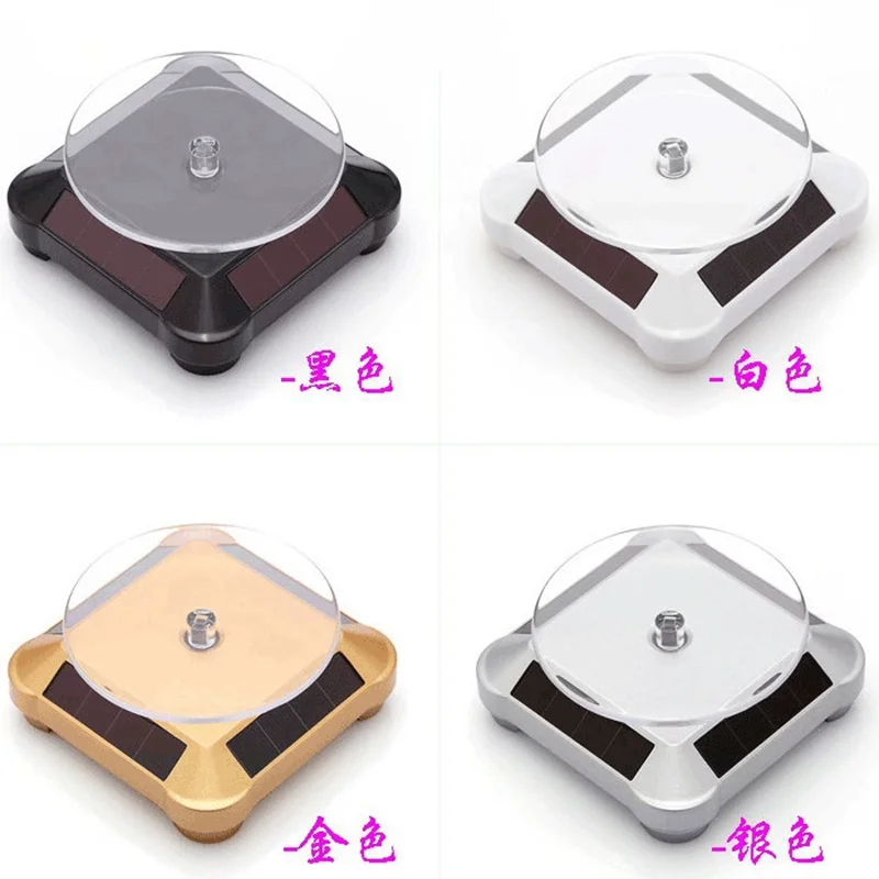 Rotating Mini Solar Display Stand for Jewelry and Accessories