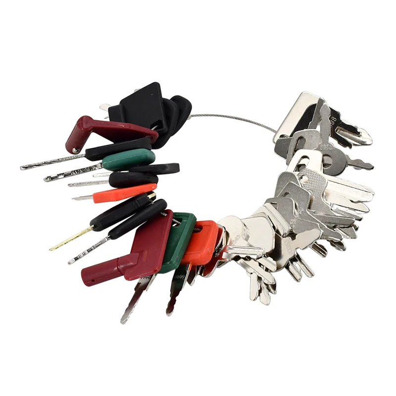 39PCS Heavy Equipment Keys Construction Ignition Key Compatible with New Holland Ford Compatible with Caterpillar CAT