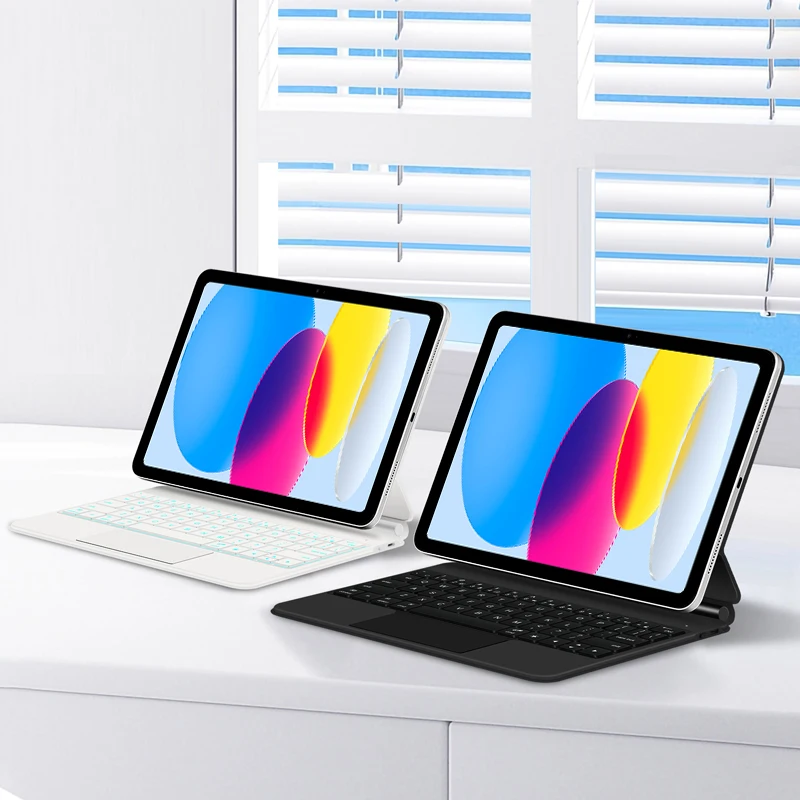 Backlight Magic Keyboard para Ipad Business Keyboard Cover Design Flutuante Trackpad Case para Ipad 10 10th Generation 10.9 2023 - Imagem 3