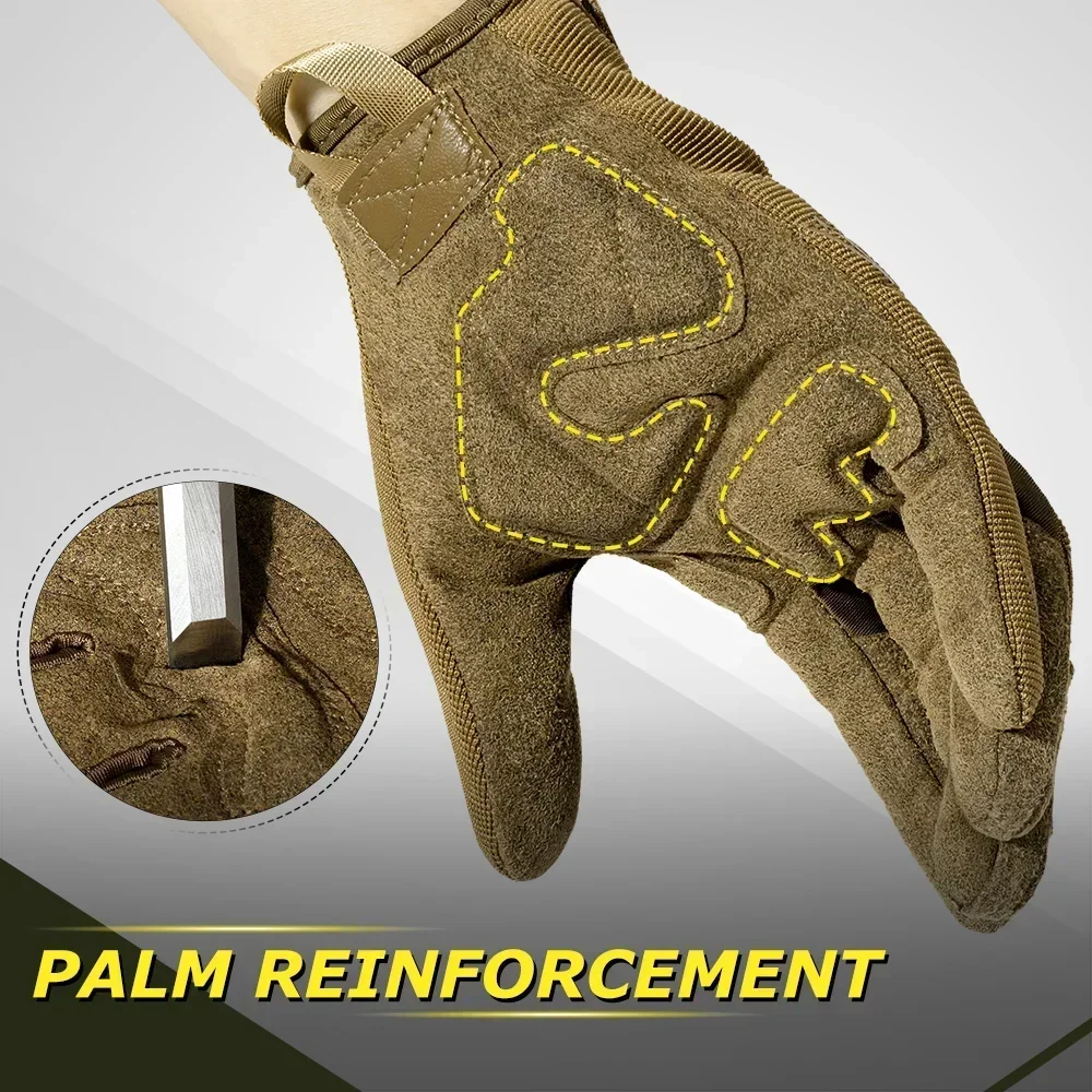 Motorcycle Gloves Motorcycle Full Finger Gloves Protective Gear Pit Biker Riding Motorbike Moto Enduro Motocross MTB BMX Cycling Racing Glove Men
