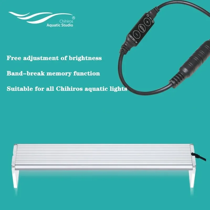 Aquarium LED Lighting Aquatic Plant Growth Cover Light with Dimming Controller Fish Tank Light