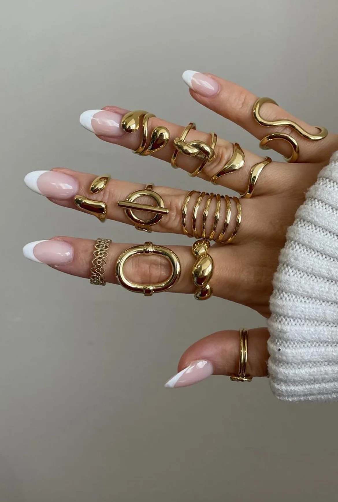 metal set ring for women men punk retro boho fashion