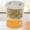 Innovative Pickle Jar Fine Workmanship Olives Jar Plastic Pickle Organizer Hourglass Design Sealed Olives Container for Home 1