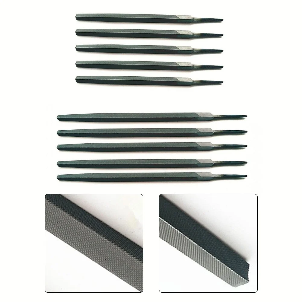 

5pcs Metal File Triangular File 5inch 8inch Triangle Shaped File For Cutting Woodworking Metalwork Tool Wood Metal Remove Burrs