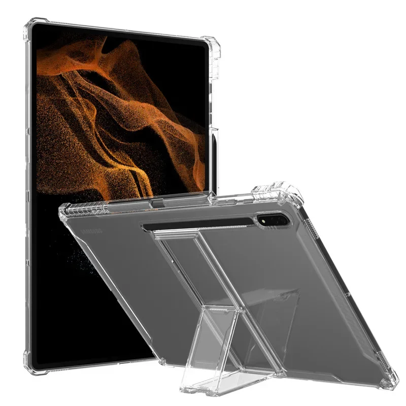 Soft Air-cushion Tablet Suporte Shell Estojo para Samsung Galaxy Tab s9 fe s8 s7 Ultra Plus s6 Lite a7 a9 a8 Capa Slot para Caneta - Imagem 2
